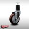 Service Caster 4'' SS Maroon Poly Wheel Swivel 1-3/4'' Expanding Stem Caster SCC-SSEX20S414-PPUB-MRN-134 - alternate 3